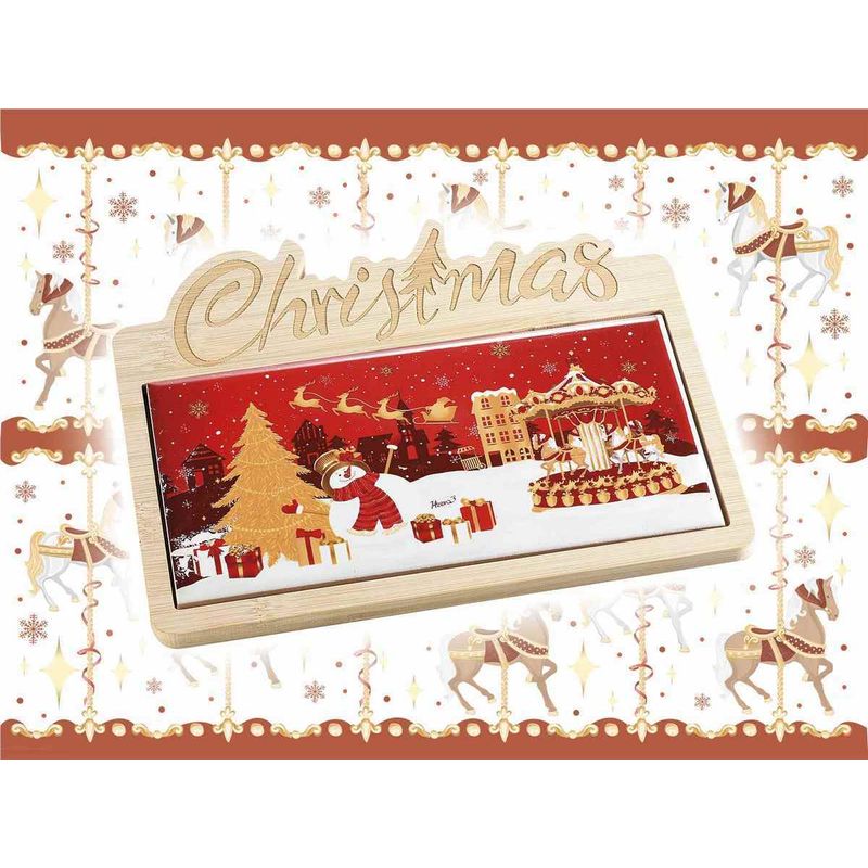 Casa si Gradina - Decoratiuni - Decoratiuni de sezon - Set 2 platouri Craciun 22x17.5 cm - Infinity.ro