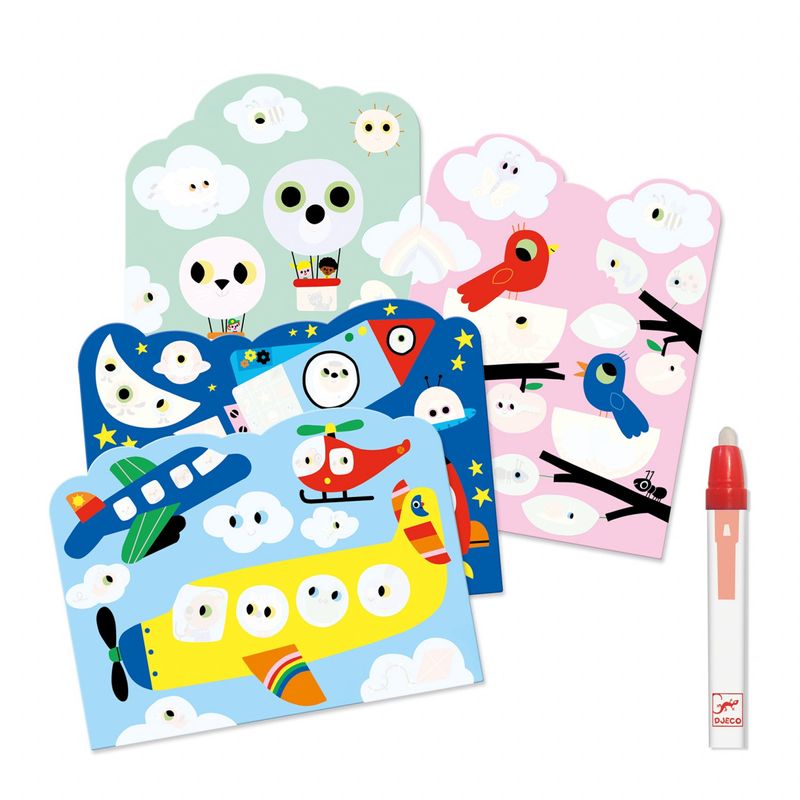 Jucarii, Copii si Bebe - Jucarii si jocuri - Jucarii & jocuri educative - Seturi pictura si desen - Set pictura cu apa Zbor, Djeco - Infinity.ro