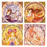 Jucarii, Copii si Bebe - Jucarii si jocuri - Jucarii & jocuri educative - Seturi pictura si desen - Atelier de pictura Art Nouveau cu sclipici Inspired by Mucha, Djeco - Infinity.ro