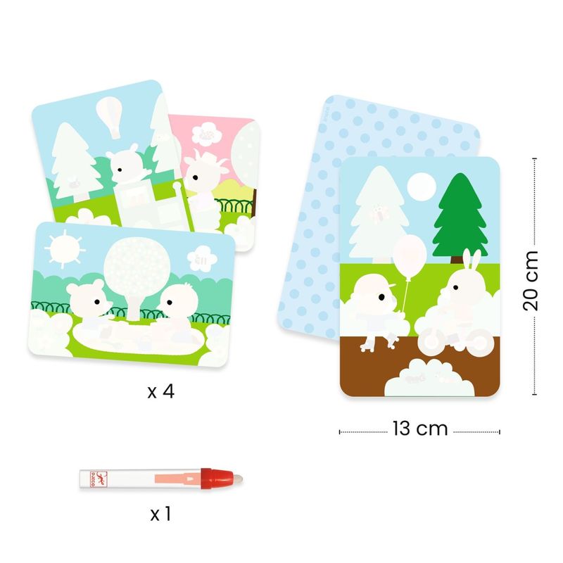 Jucarii, Copii si Bebe - Jucarii si jocuri - Jucarii & jocuri educative - Seturi pictura si desen - Set pictura cu apa In parc, Djeco - Infinity.ro