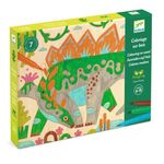 Jucarii, Copii si Bebe - Jucarii si jocuri - Jucarii & jocuri educative - Seturi pictura si desen - Atelier de pictura pe lemn Dinozauri, Djeco - Infinity.ro