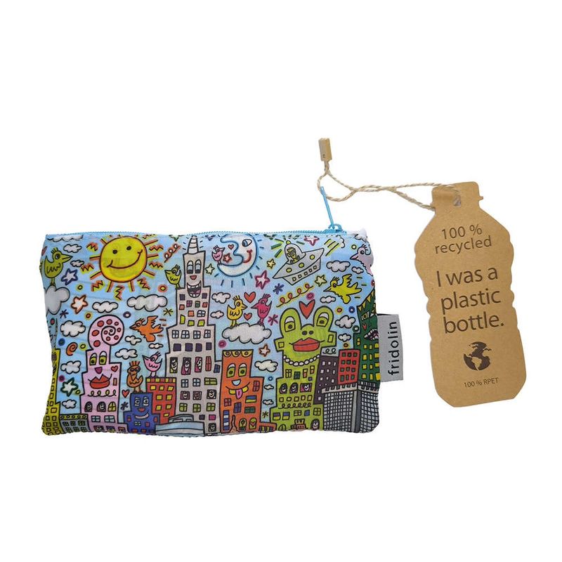 Jucarii, Copii si Bebe - Jucarii si jocuri - Papusi si accesorii - Papusi - Sacosa textil James Rizzi My New York City, Fridolin - Infinity.ro