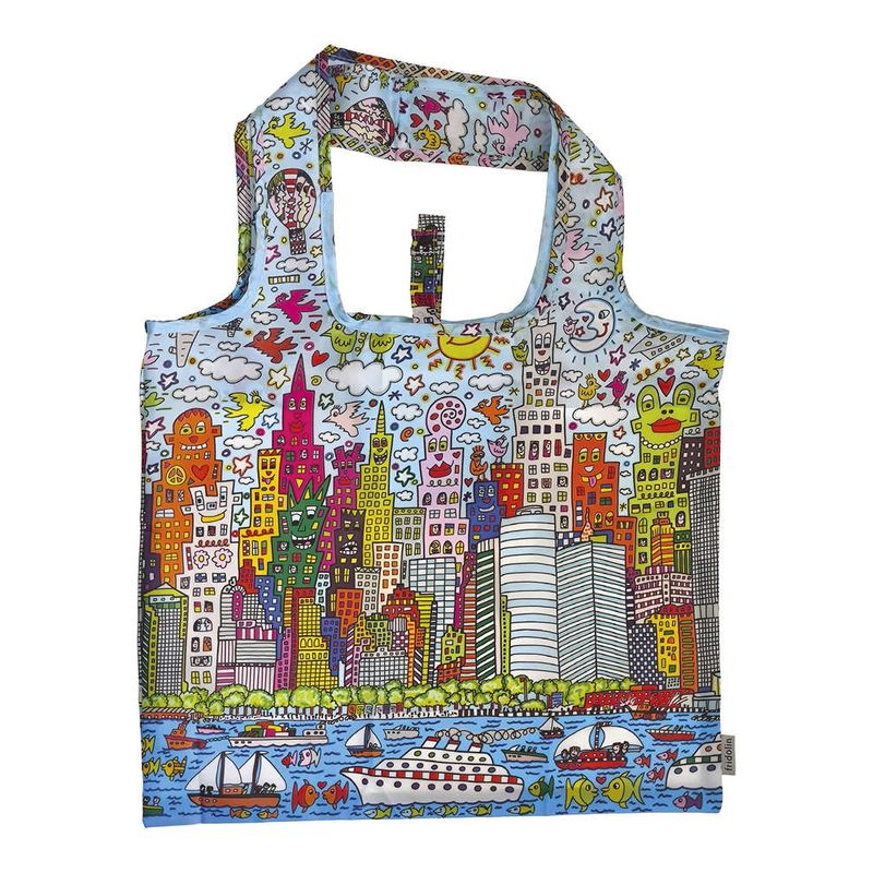 Jucarii, Copii si Bebe - Jucarii si jocuri - Papusi si accesorii - Papusi - Sacosa textil James Rizzi My New York City, Fridolin - Infinity.ro
