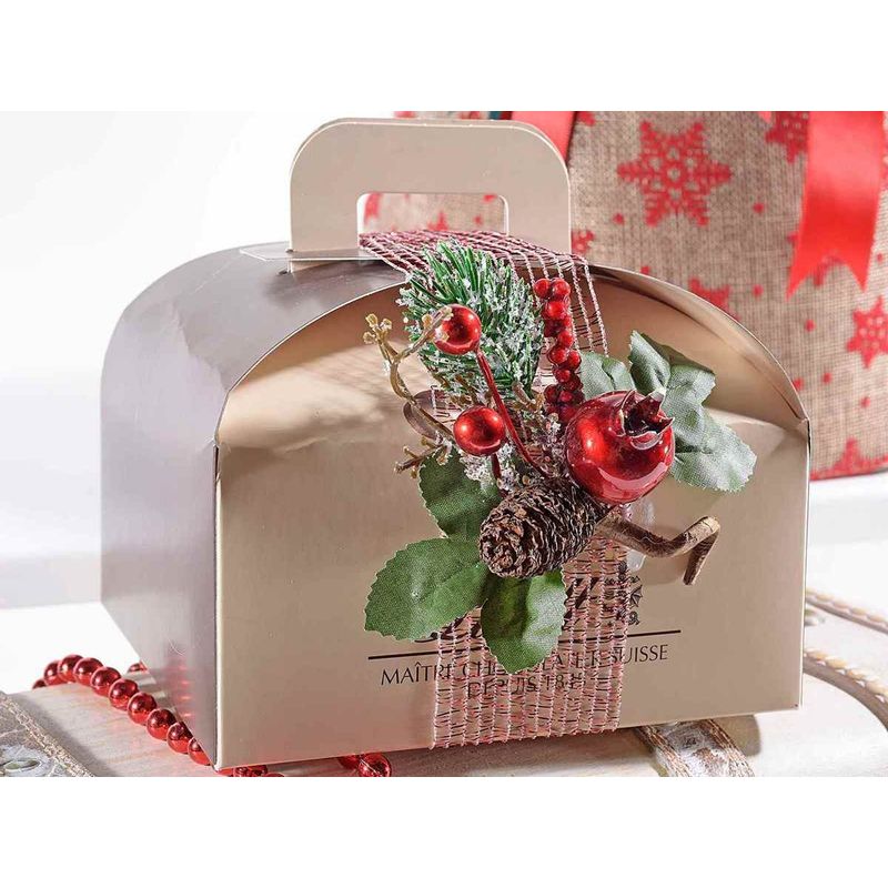 Casa si Gradina - Decoratiuni - Decoratiuni de sezon - Crenguta artificiala cu mar rosu 12 cm - Infinity.ro