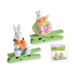 Casa si Gradina - Decoratiuni - Decoratiuni de sezon - Set 4 decoratiuni Iepurasi 4.5x2.5x4.5 cm - Infinity.ro