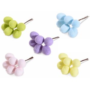 Set 5 buchete oua decorative 2.5x3 cm