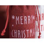 Casa si Gradina - Decoratiuni - Decoratiuni de sezon - Set 3 huse de sticla vin din textil 14x5x30 cm - Infinity.ro