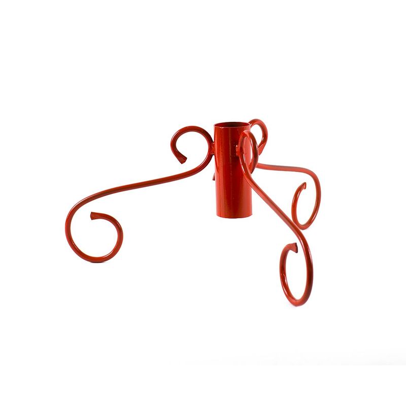 Casa si Gradina - Decoratiuni - Decoratiuni de sezon - Suport brad Craciun fier forjat rosu 40 cm x 28 H - Infinity.ro