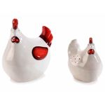 Casa si Gradina - Decoratiuni - Decoratiuni de sezon - Set 2 figurine Gaini ceramica 12x8x14.5 cm, 8.5x6x10 cm - Infinity.ro