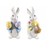Casa si Gradina - Decoratiuni - Decoratiuni de sezon - Set 2 figurine Iepurasi Paste 6.5x6.5x13.5 cm - Infinity.ro
