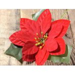 Casa si Gradina - Decoratiuni - Decoratiuni de sezon - Craciunita artificiala rosie  12 x 16 cm - Infinity.ro