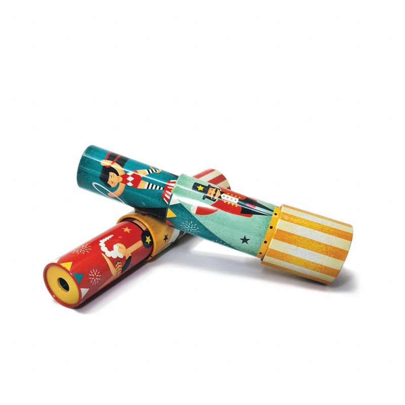 Jucarii, Copii si Bebe - Jucarii si jocuri - Jucarii & jocuri educative - Jucarii interactive - Caleidoscop metalic telescopic, Circ rosu, Svoora - Infinity.ro