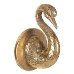 Casa si Gradina - Decoratiuni - Decoratiuni de sezon - Decoratiune perete Pasare polirasina aurie 9x7x14 cm - Infinity.ro