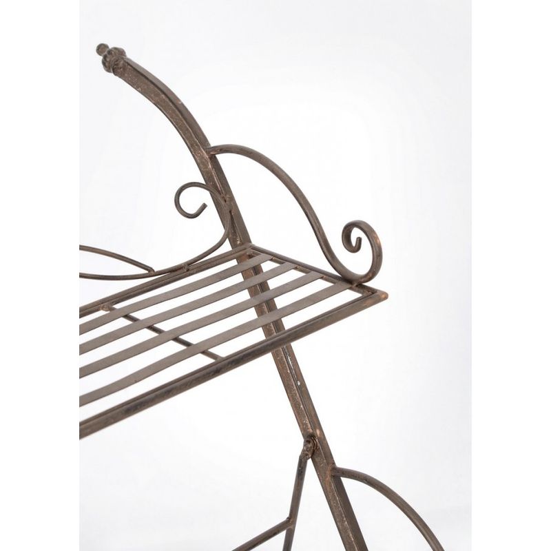 Casa si Gradina - Gradinarit si plante - Plante si ghivece - Ghivece si suporturi - Suport flori otel maro Melanie 54x34x78 cm - Infinity.ro