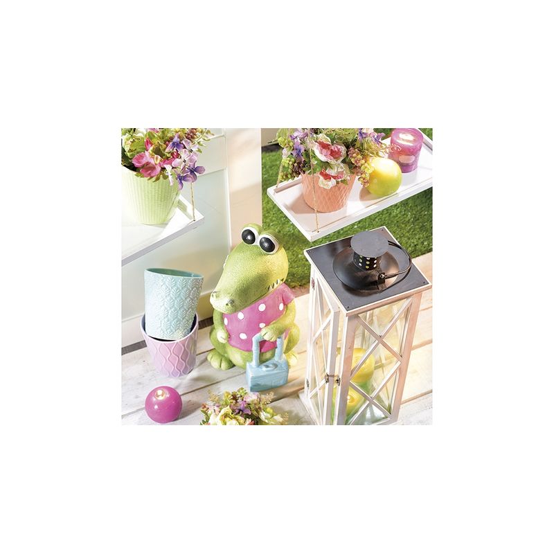 Casa si Gradina - Gradinarit si plante - Plante si ghivece - Ghivece si suporturi - Ghiveci pentru flori ceramica portocaliu  13 cm x 14 H - Infinity.ro