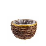 Casa si Gradina - Gradinarit si plante - Plante si ghivece - Ghivece si suporturi - Ghiveci pentru flori rattan maro 16 cm x 10 h - Infinity.ro