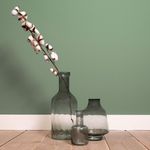 Casa si Gradina - Decoratiuni - Obiecte decorative - Vaze si boluri decorative - Vaza pentru flori din sticla verde  10 x 19 h - Infinity.ro