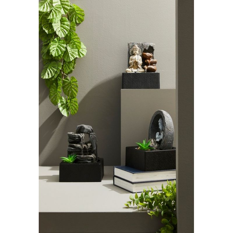 Casa si Gradina - Decoratiuni - Obiecte decorative - Plante artificiale - Set 3 plante artificiale plastic verde 95 cm - Infinity.ro