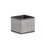 Casa si Gradina - Decoratiuni - Obiecte decorative - Plante artificiale - Set 11 cutii depozitare textil gri Tidy 14x14x12 cm - Infinity.ro