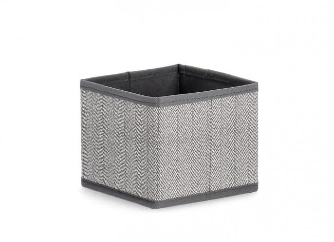Set 11 cutii depozitare textil gri Tidy 14x14x12 cm