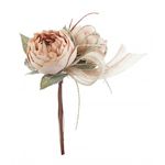 Casa si Gradina - Decoratiuni - Obiecte decorative - Plante artificiale - Set 3 buchete Trandafiri bej 7x20 cm - Infinity.ro