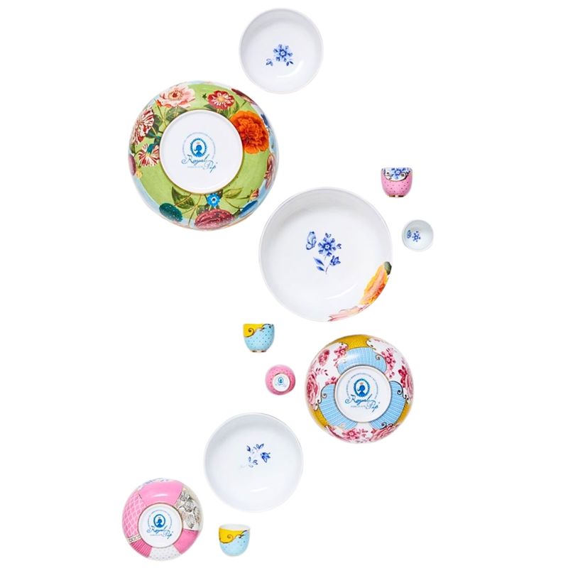 Casa si Gradina - Bucatarie si vesela - Vesela si tacamuri - Farfurii si boluri - Bol din portelan, Pip Studio, Multicolor, 23 cm, colectia Royal Multi - Infinity.ro