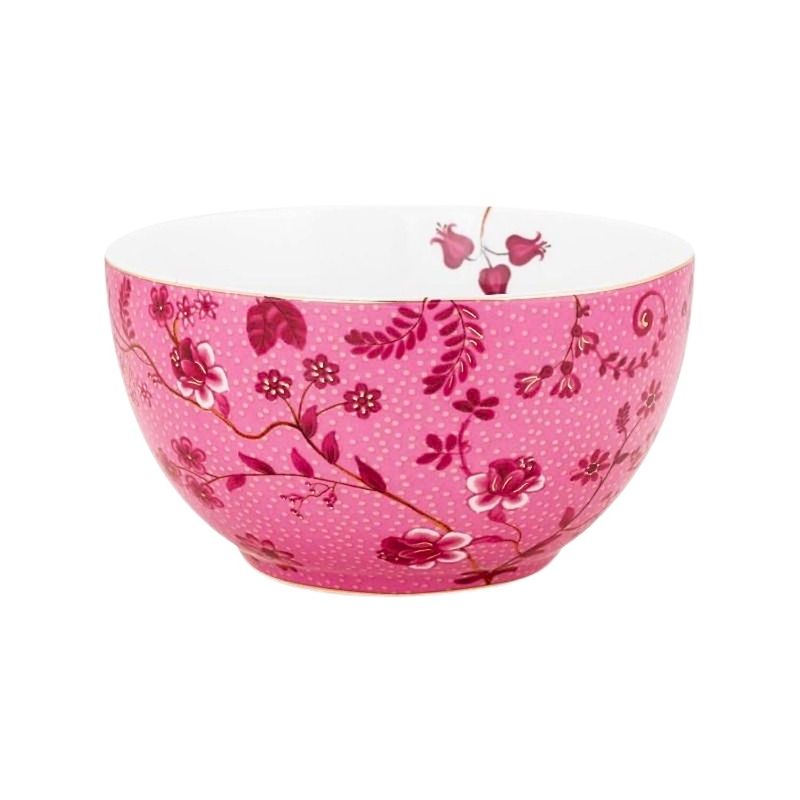 Casa si Gradina - Bucatarie si vesela - Vesela si tacamuri - Farfurii si boluri - Bol din portelan, Pip Studio, Flowers Pink, 12 cm, colectia Jolie - Infinity.ro