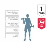 Sport si Outdoor - Fitness - Greutati si echipament - Greutati - Gantera 2 kg, Umbro, rosu - Infinity.ro