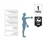 Sport si Outdoor - Fitness - Greutati si echipament - Greutati - Gantera 3 kg, Umbro, negru - Infinity.ro