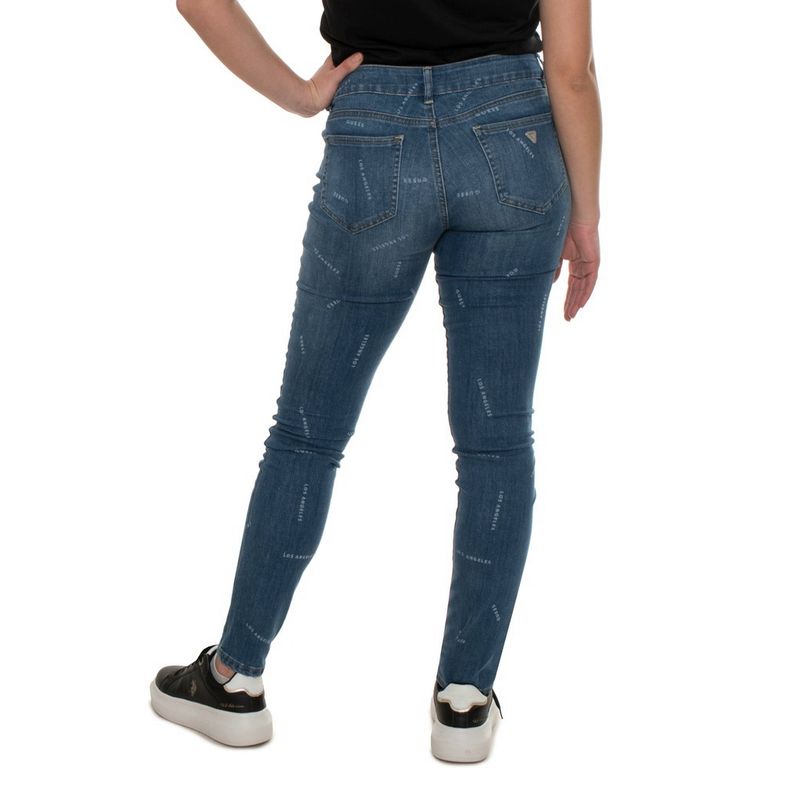 Fashion, accesorii si bijuterii - Femei - Imbracaminte femei - Pantaloni femei - Blugi dama guess W0BAA3, Albastru, W30-L32 US - Infinity.ro