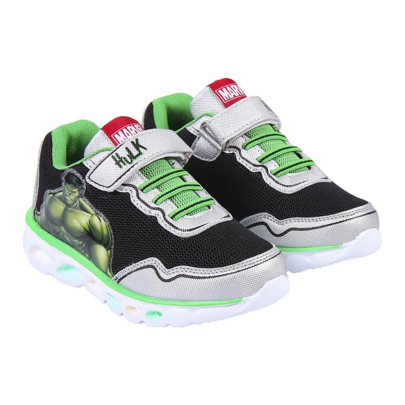 Fashion, accesorii si bijuterii - Copii - Incaltaminte copii - Pantofi copii - Pantofi sport cu luminite Hulk, Multicolor, model 2300004993, Marime 32 EU - Infinity.ro