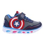 Fashion, accesorii si bijuterii - Copii - Incaltaminte copii - Sneakers si tenisi copii - Pantofi sport cu luminite Avengers, Albastru/Gri, model 2300004992, Marime 35 EU - Infinity.ro