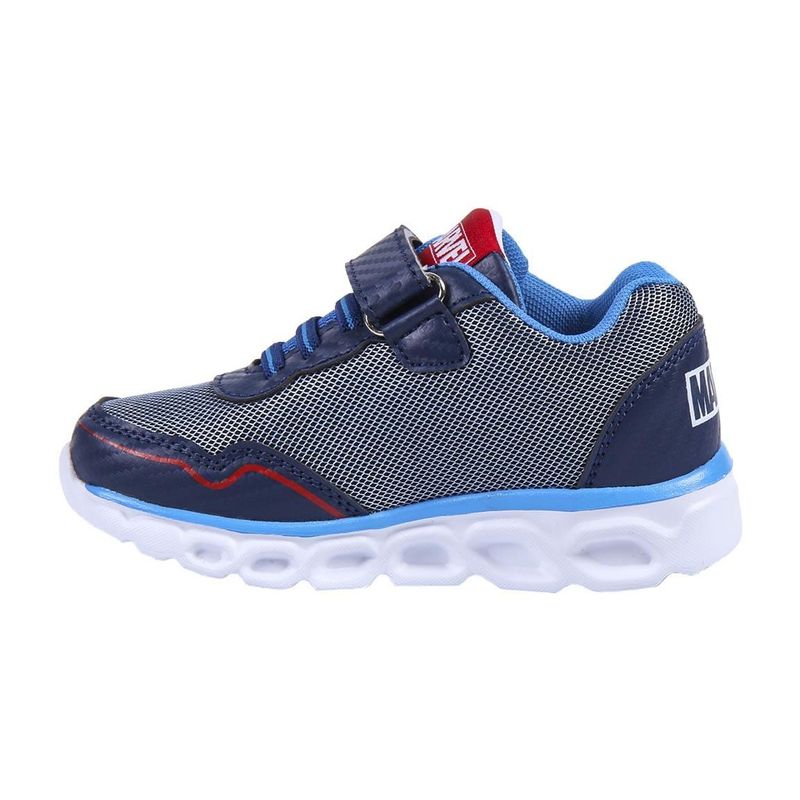 Fashion, accesorii si bijuterii - Copii - Incaltaminte copii - Sneakers si tenisi copii - Pantofi sport cu luminite Avengers, Albastru/Gri, model 2300004992, Marime 35 EU - Infinity.ro