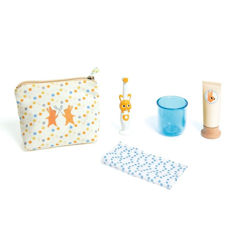 Jucarii, Copii si Bebe - Jucarii si jocuri - Papusi si accesorii - Papusi - Colectia Pomea Trusa periuta de dinti pentru papusi, Djeco - Infinity.ro