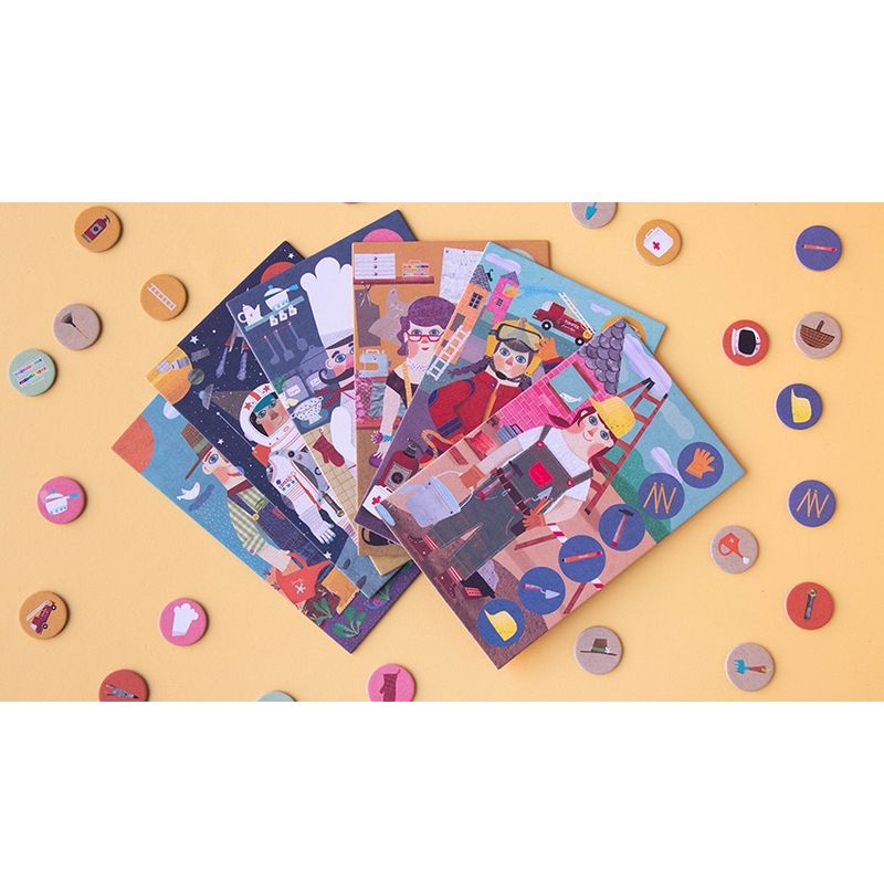 Jucarii, Copii si Bebe - Jucarii si jocuri - Jocuri si puzzle - Jocuri de societate - Joc de asociere Loto meserii, Londji - Infinity.ro