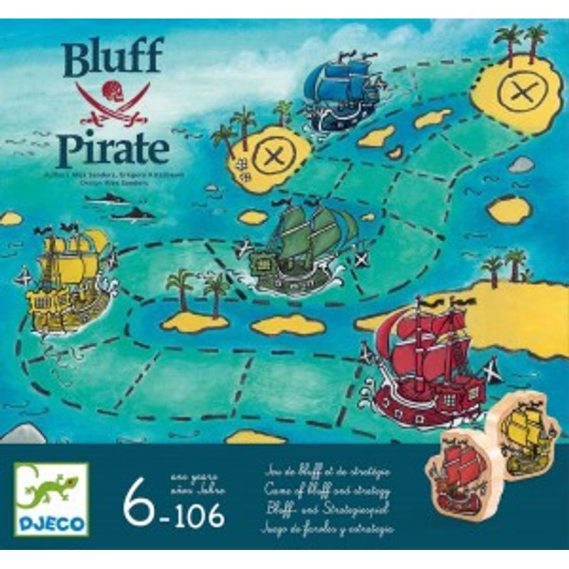 Jucarii, Copii si Bebe - Jucarii si jocuri - Jocuri si puzzle - Jocuri de societate - Joc de strategie Bluff pirat, Djeco - Infinity.ro