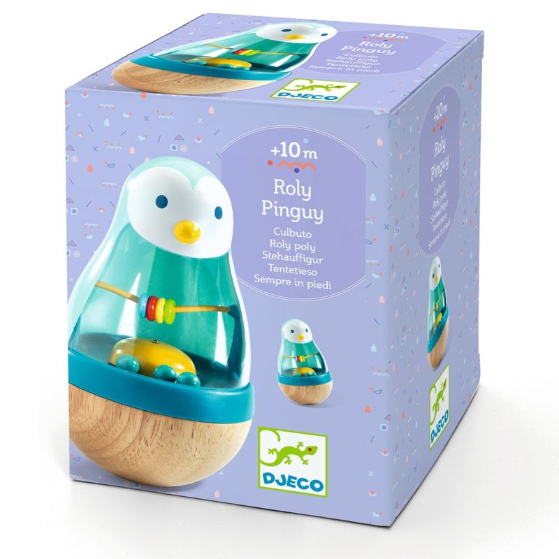 Jucarii, Copii si Bebe - Jucarii si jocuri - Jucarii bebelusi - Jucarii interactive bebelusi - Jucarie bebe Roly Pingui, Djeco - Infinity.ro