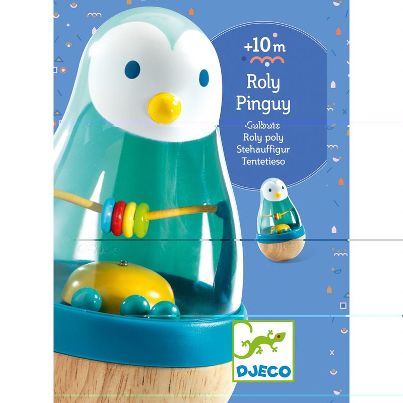 Jucarii, Copii si Bebe - Jucarii si jocuri - Jucarii bebelusi - Jucarii interactive bebelusi - Jucarie bebe Roly Pingui, Djeco - Infinity.ro