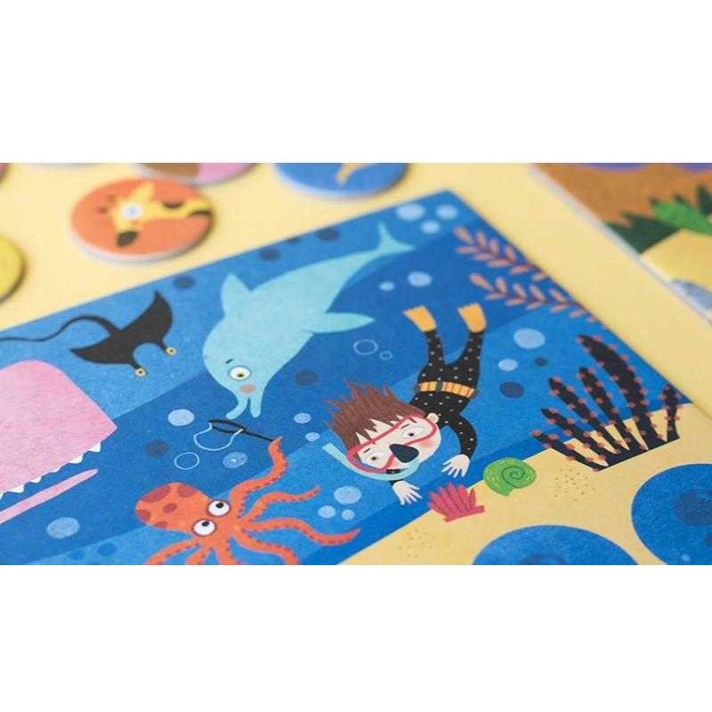 Jucarii, Copii si Bebe - Jucarii si jocuri - Jucarii & jocuri educative - Jocuri si jucarii educative - Joc de asociere Loto habitat, Londji - Infinity.ro