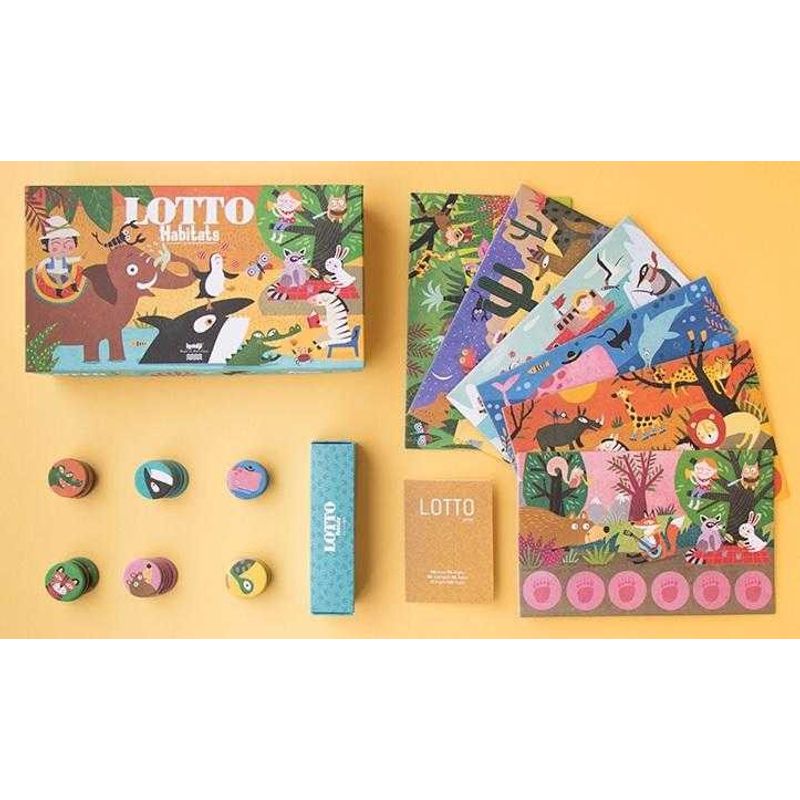Jucarii, Copii si Bebe - Jucarii si jocuri - Jucarii & jocuri educative - Jocuri si jucarii educative - Joc de asociere Loto habitat, Londji - Infinity.ro
