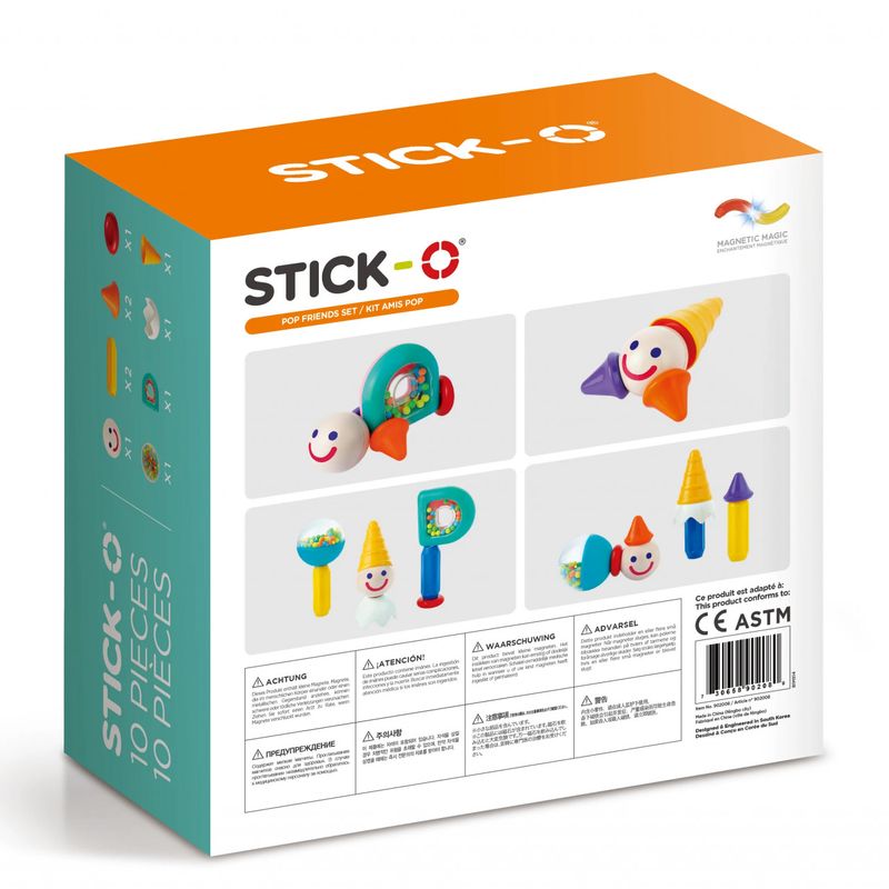 Jucarii, Copii si Bebe - Jucarii si jocuri - Jucarii & jocuri educative - Jocuri si jucarii educative - Joc cu magneti Stick-O, Prieteni pop - Infinity.ro
