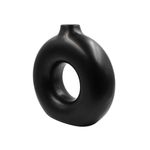 Casa si Gradina - Decoratiuni - Obiecte decorative - Vaze si boluri decorative - Vaza decorativa, din portelan, Arti Casa, 31 x 10,5 x 31 cm, negru - Infinity.ro