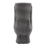 Casa si Gradina - Decoratiuni - Obiecte decorative - Vaze si boluri decorative - Vaza decorativa, forma chip de femeie, din portelan, Arti Casa, 28 x 10 cm, negru - Infinity.ro