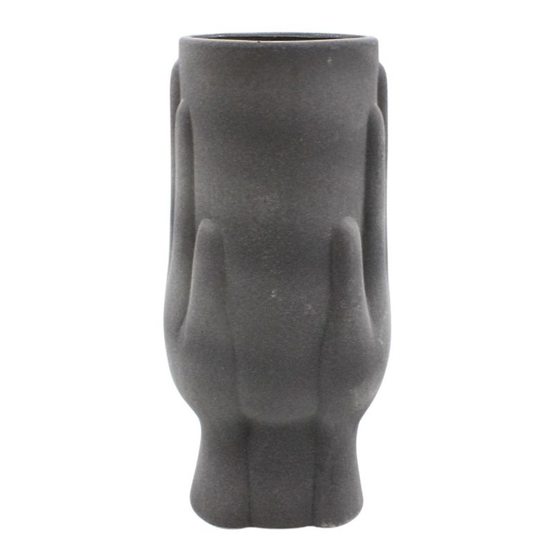 Casa si Gradina - Decoratiuni - Obiecte decorative - Vaze si boluri decorative - Vaza decorativa, forma chip de femeie, din portelan, Arti Casa, 28 x 10 cm, negru - Infinity.ro