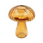 Casa si Gradina - Decoratiuni - Obiecte decorative - Vaze si boluri decorative - Vaza decorativa, forma de ciuperca, din sticla, Arti Casa, 15 x 12 cm, caramiziu - Infinity.ro