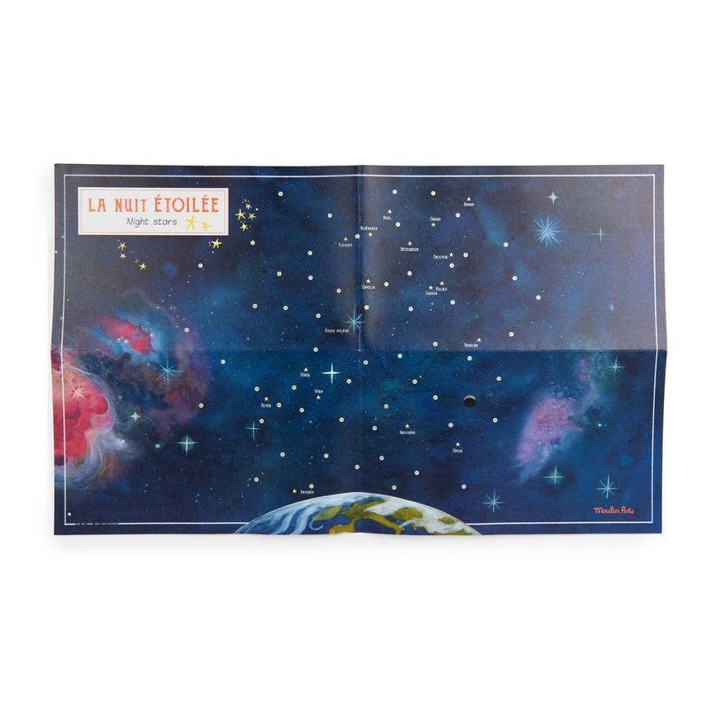Jucarii, Copii si Bebe - Jucarii si jocuri - Jucarii & jocuri educative - Jocuri si jucarii educative - Joc transfer Harta astronomica, Moulin Roty - Infinity.ro