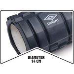 Sport si Outdoor - Fitness - Aparate fitness - Accesorii aparate fitness - Rola cilindru masaj Umbro, din spuma, pentru yoga, negru, 33x14 cm - Infinity.ro