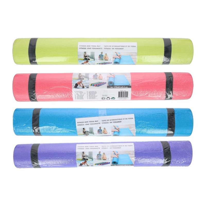 Sport si Outdoor - Fitness - Accesorii fitness - Saltele fitness - Covoras yoga, Umbro , din spuma EVA, 173 x 61 cm, 4 mm, roz - Infinity.ro