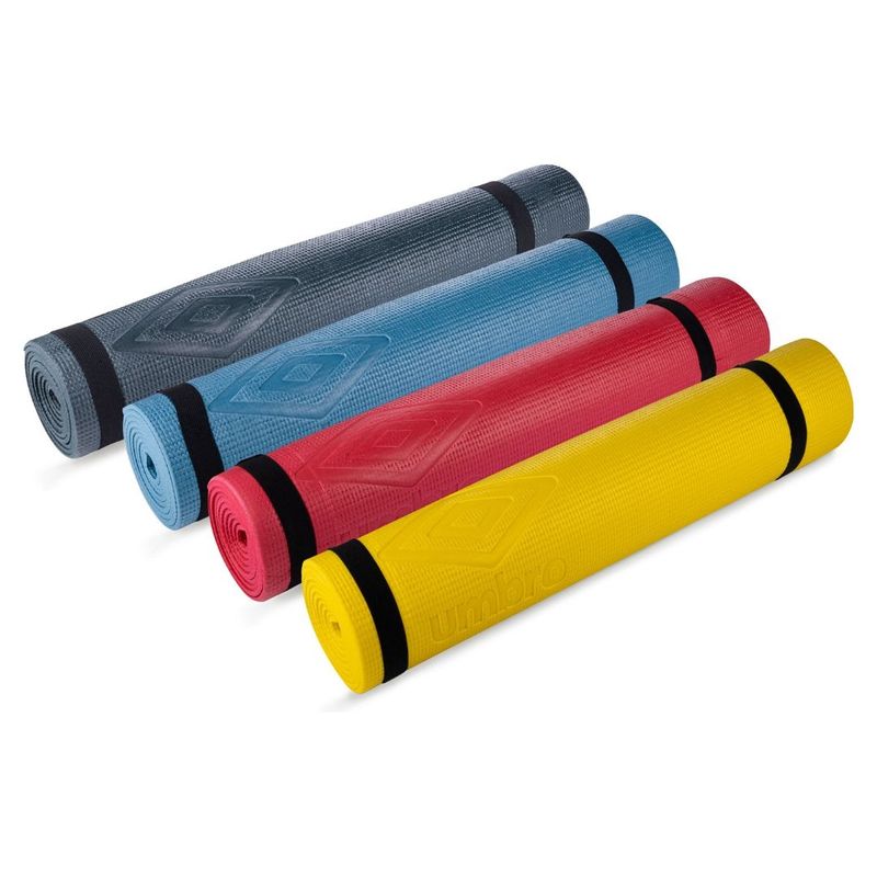 Sport si Outdoor - Fitness - Accesorii fitness - Saltele fitness - Covoras yoga, Umbro , din spuma EVA, 173 x 58 cm, 4 mm, galben - Infinity.ro