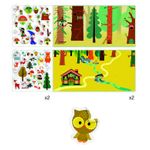 Carti si Birotica - Rechizite - Abtibilduri - Planse cu abtibilduri repozitionabile Padurea fermecata, Djeco - Infinity.ro